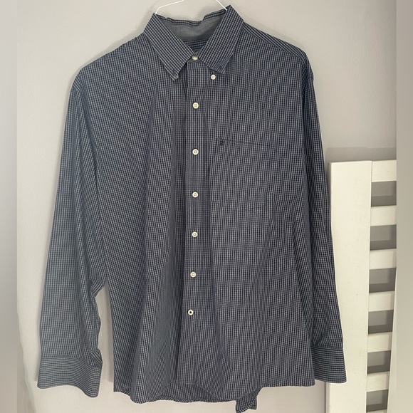 Chemise Habillée Izod – À Carreaux, Manches Longues, Taille XL, Neuve Sans étiquette